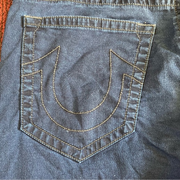 True Religion Marco No Flap SE Relective Relaxed Taper Jeans Men's Size 34x30 - Picture 6 of 15